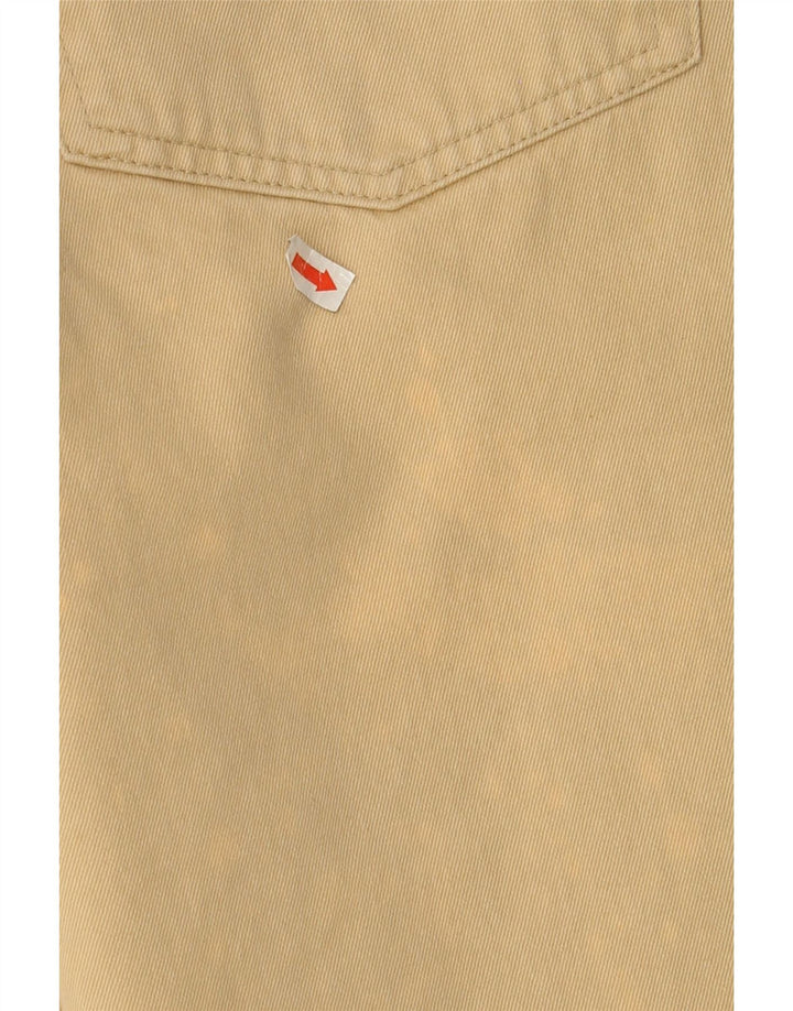Calça feminina reta casual DIESEL W33 L33 algodão bege