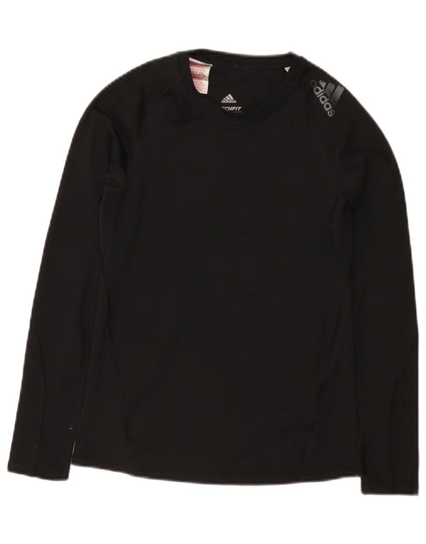 Top Adidas Menino Climacool manga comprida 11-12 anos preto poliéster