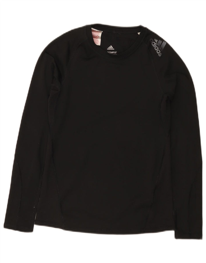 Top Adidas Menino Climacool manga comprida 11-12 anos preto poliéster