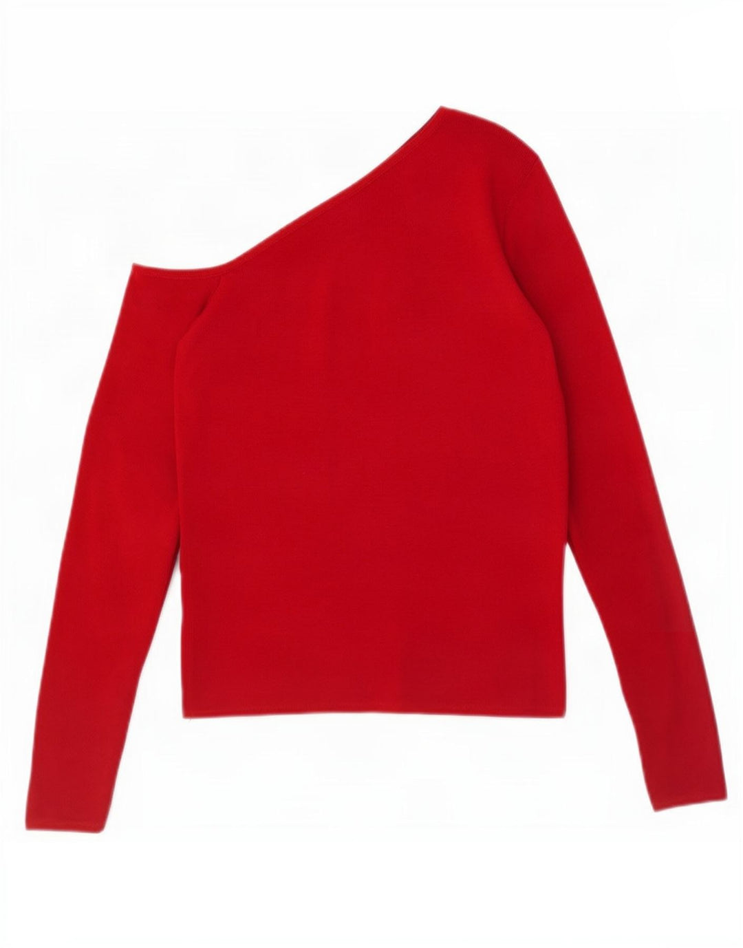 Zara Womens Crop One Ombro Top UK 12 Medium Red Viscose