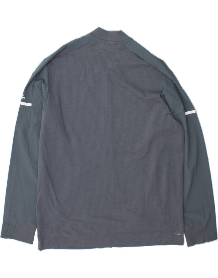 ADIDAS Mens Climalite Tracksuit Top Jacket XL Blue Vintage Adidas and Second-Hand Adidas from Messina Hembry 