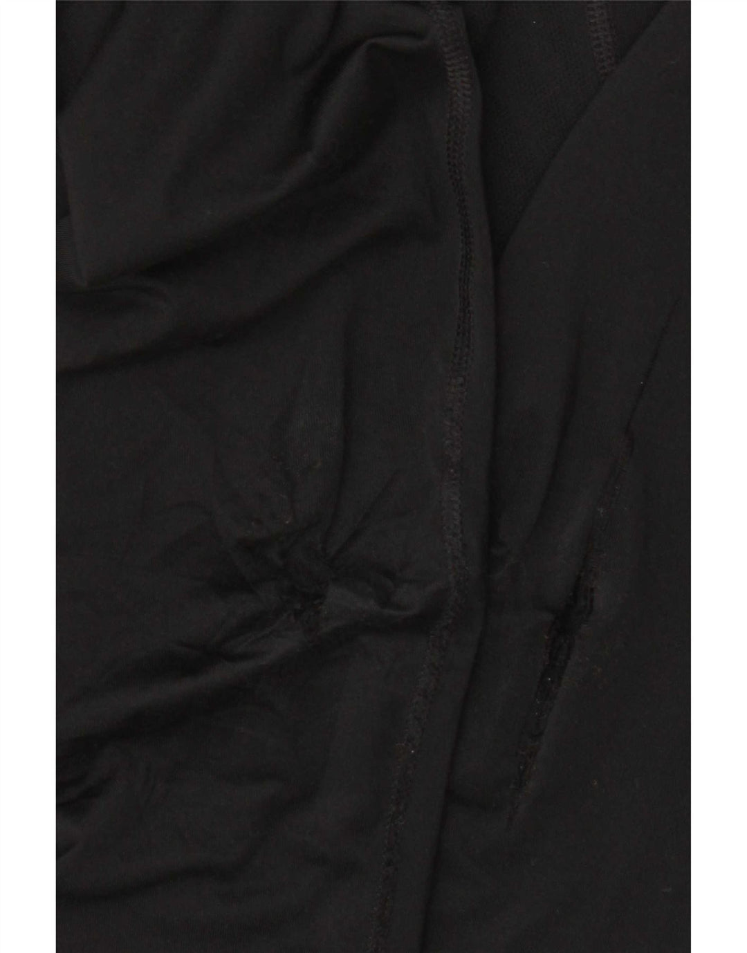 Top de compressão feminino Nike manga comprida UK 10 pequeno poliéster preto