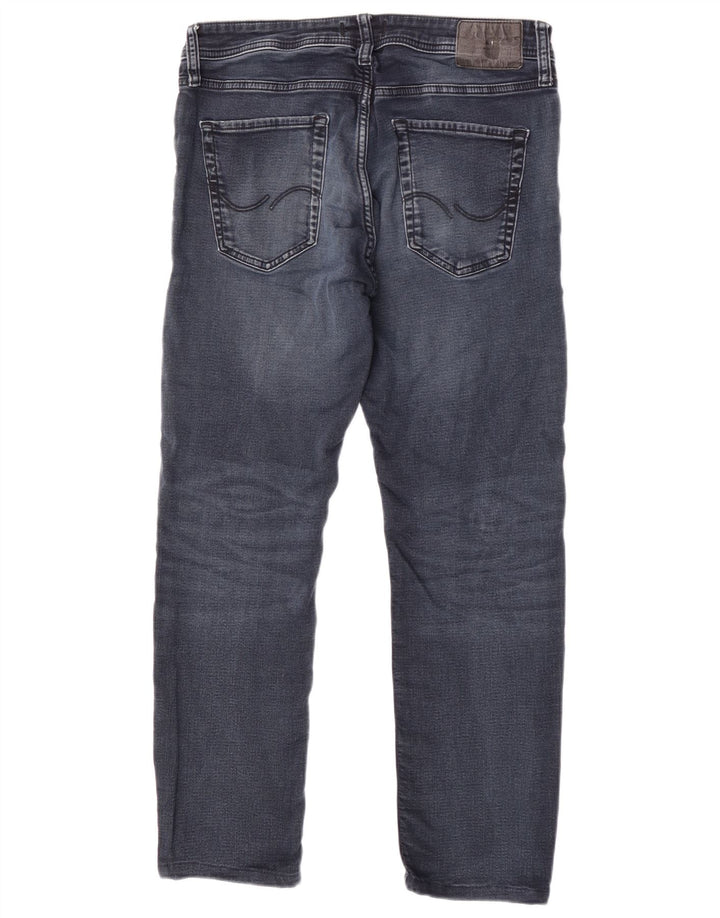 Jack & Jones Masculino GLENN Slim Jeans W33 L30 Azul Algodão