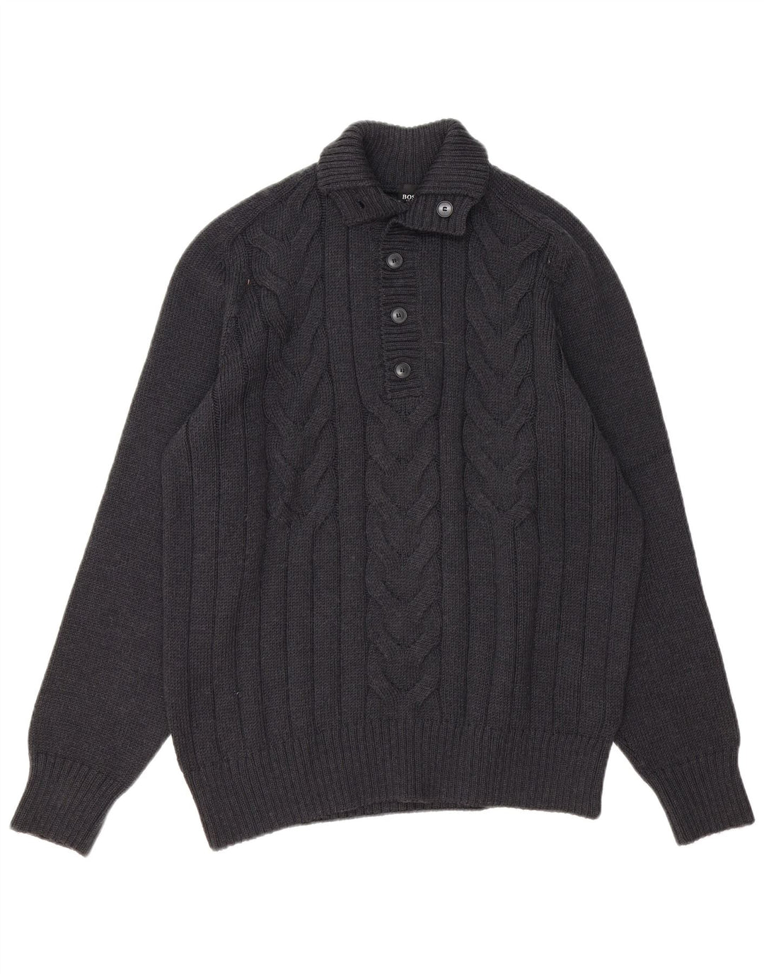 Suéter masculino Hugo Boss Slim Fit com gola redonda XL cinza