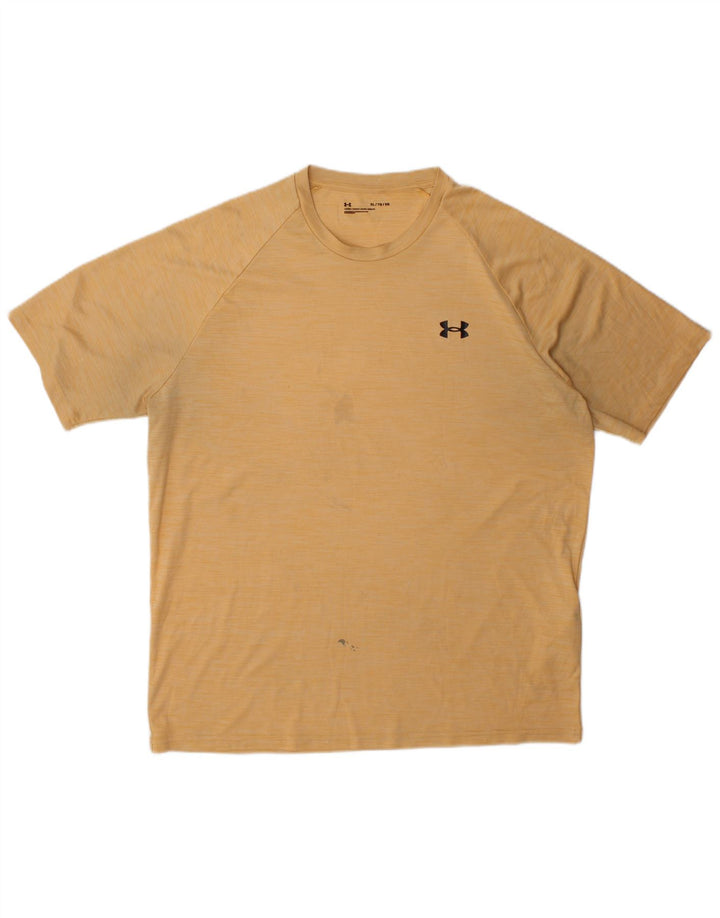 Camiseta masculina Under Armour Top XL poliéster amarelo