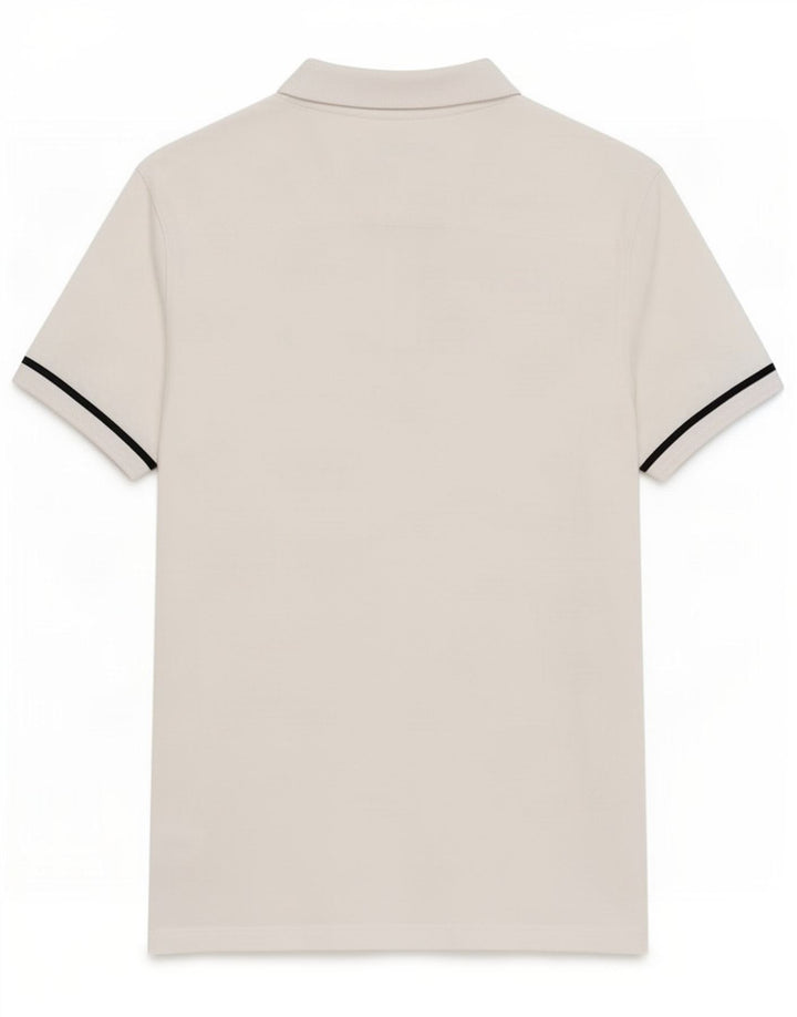 Camisa polo masculina French Connection algodão branco médio