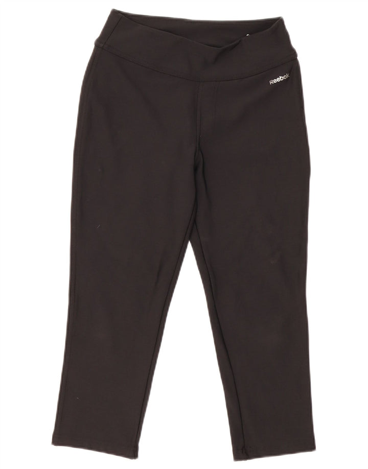 Leggings Reebok Mulher UK 8/10 Pequenas Poliamida Preta