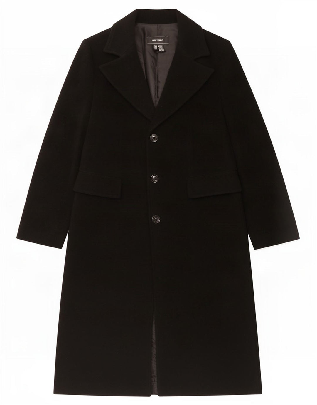 Sobretudo feminino Zara EU 40 lã preta média