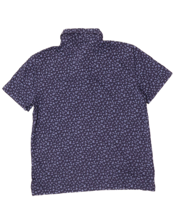 Polo Ralph Lauren Masculino Custom Slim Fit Camisa Polo Média Azul Marinho Floral