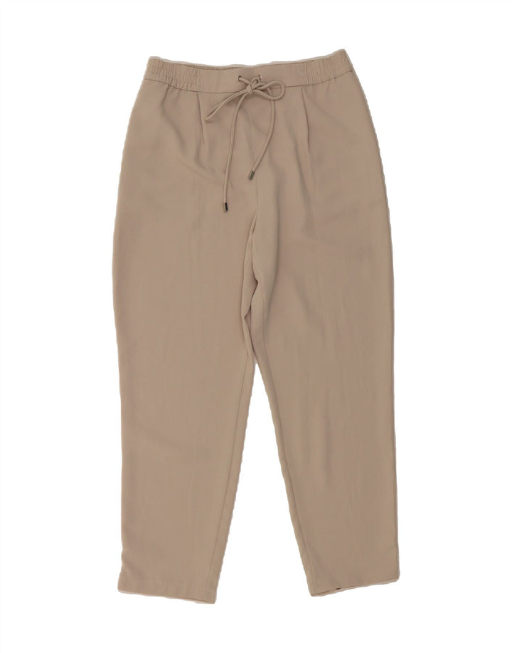 ZARA Womens Slim Cropped Trousers Small W27 L25 Beige Vintage Zara and Second-Hand Zara from Messina Hembry 