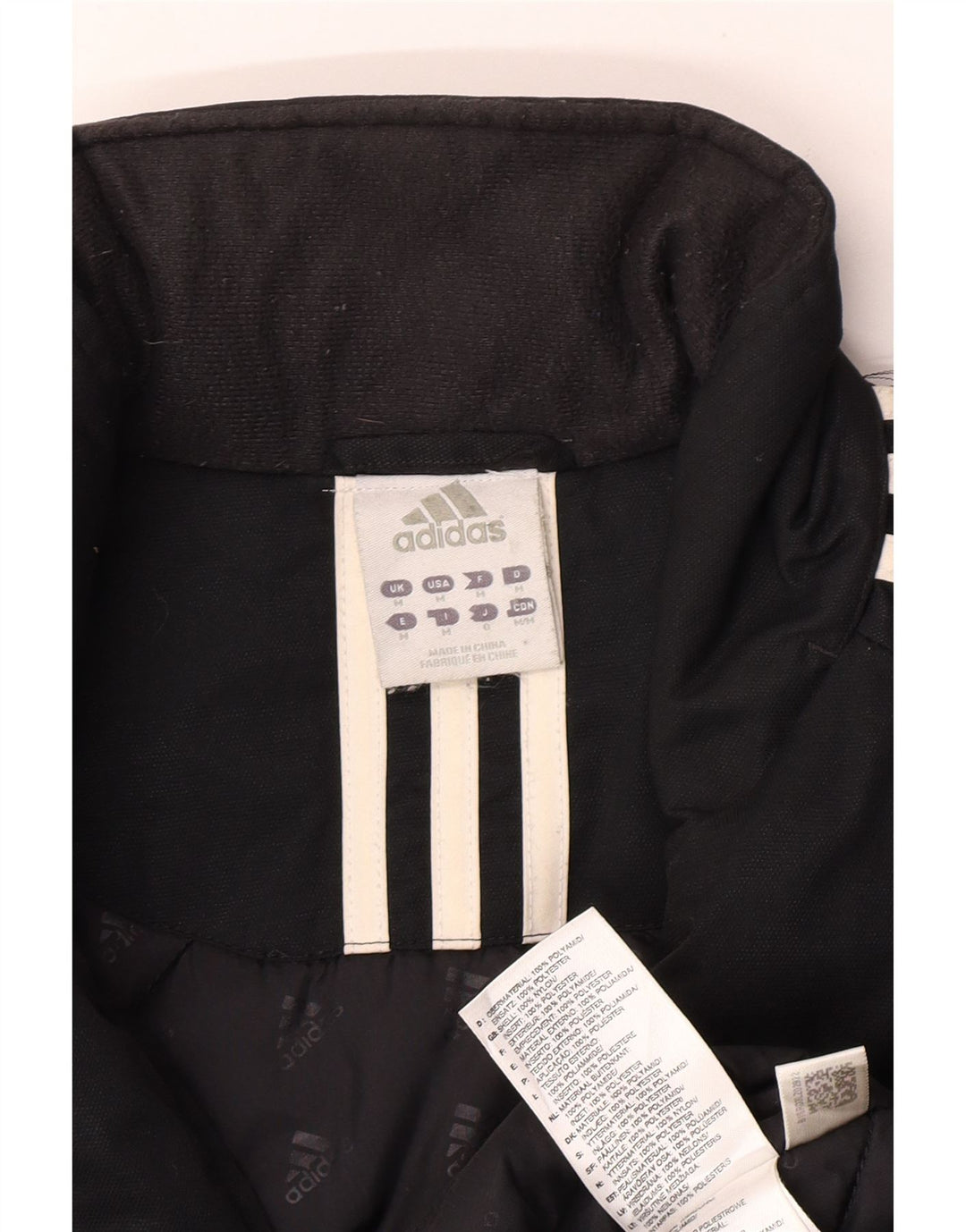 Jaqueta corta-vento masculina Adidas UK 38 médio preto poliamida
