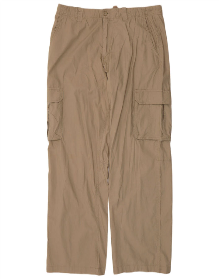 Calça cargo reta masculina Cherokee W36 L34 algodão bege