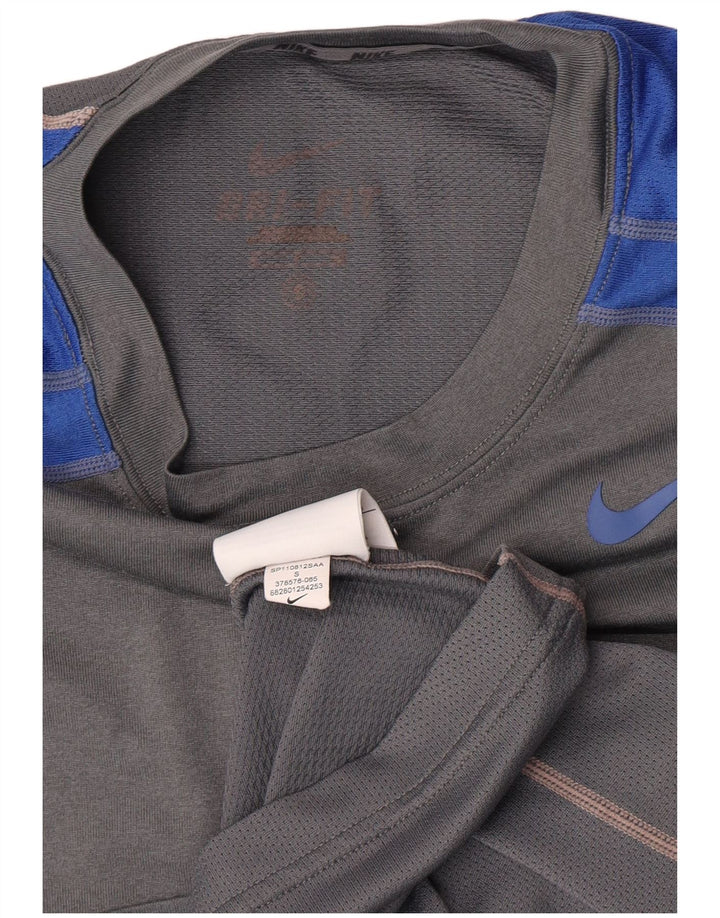Camiseta masculina Nike Top Small Grey Colourblock Poliéster