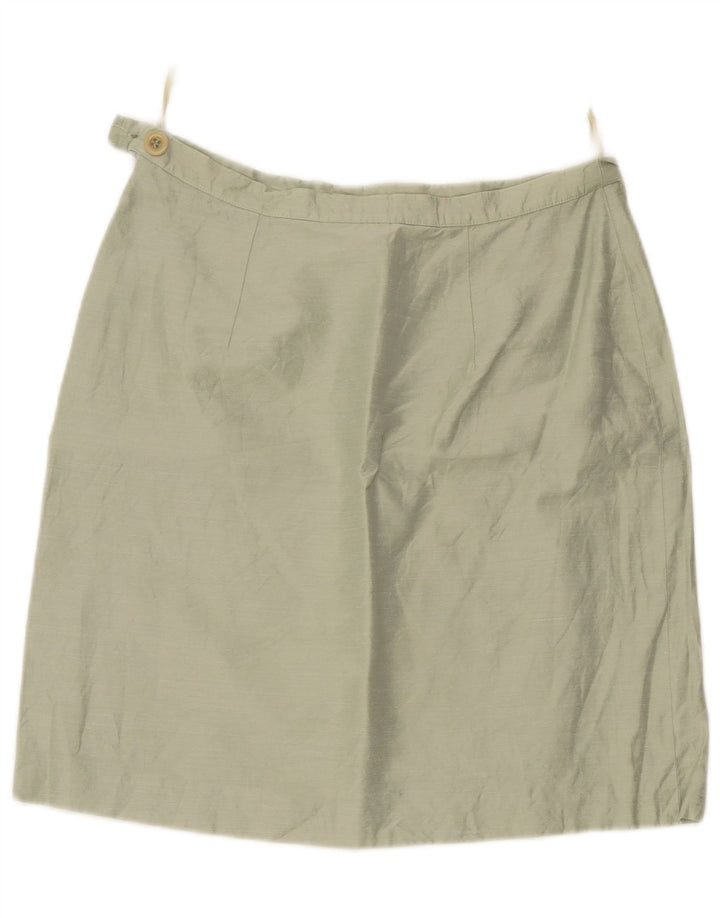 Conjunto de saia feminina de 2 peças Max & Co. IT 42 Médio W30 Linho Verde