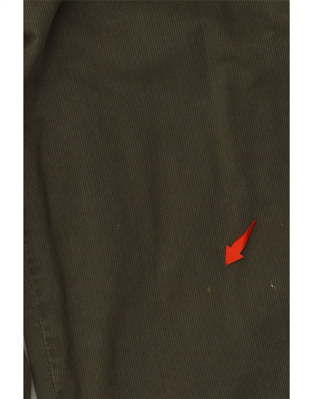 Calça feminina reta de veludo cotelê MURPHY & NYE W28 L23 algodão cáqui