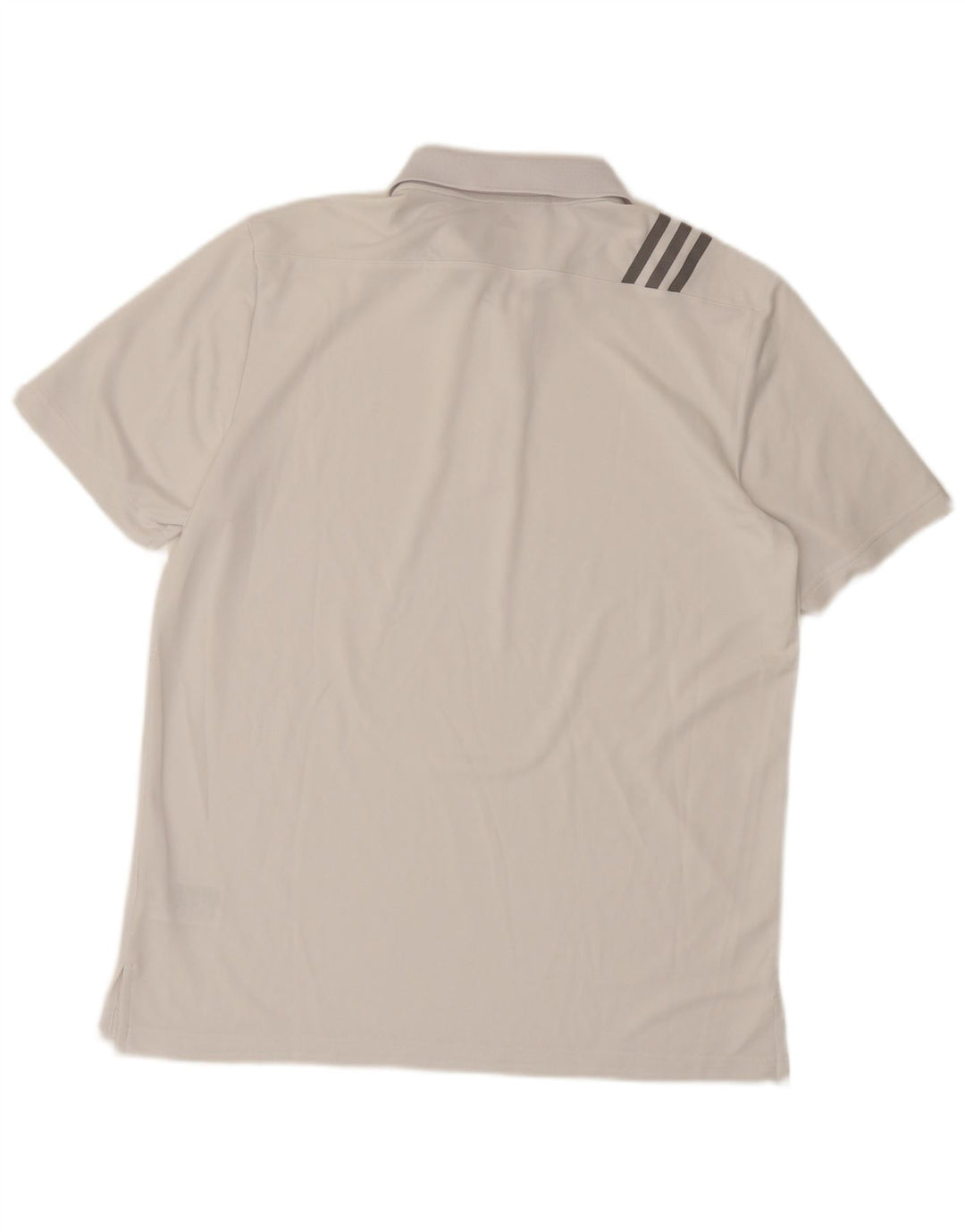 Camisa polo masculina Adidas grande poliéster branco
