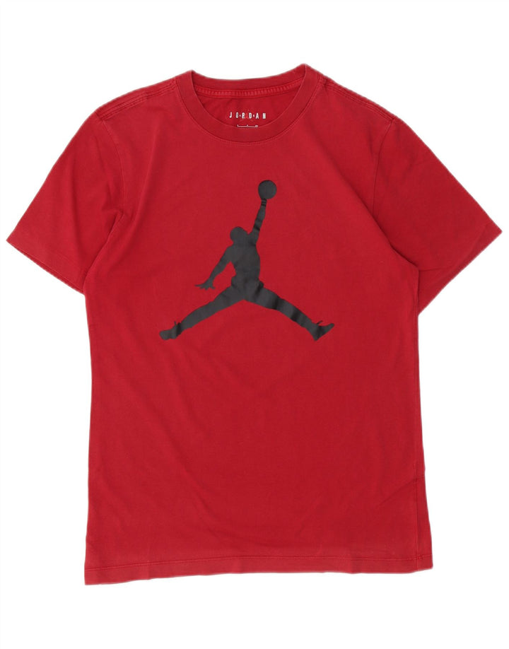 JORDAN Camiseta masculina gráfica top pequeno vermelho