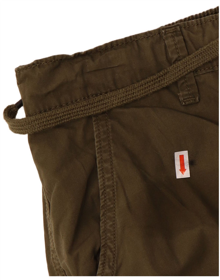 ONLY & SONS Shorts cargo masculino grande W34 algodão cáqui