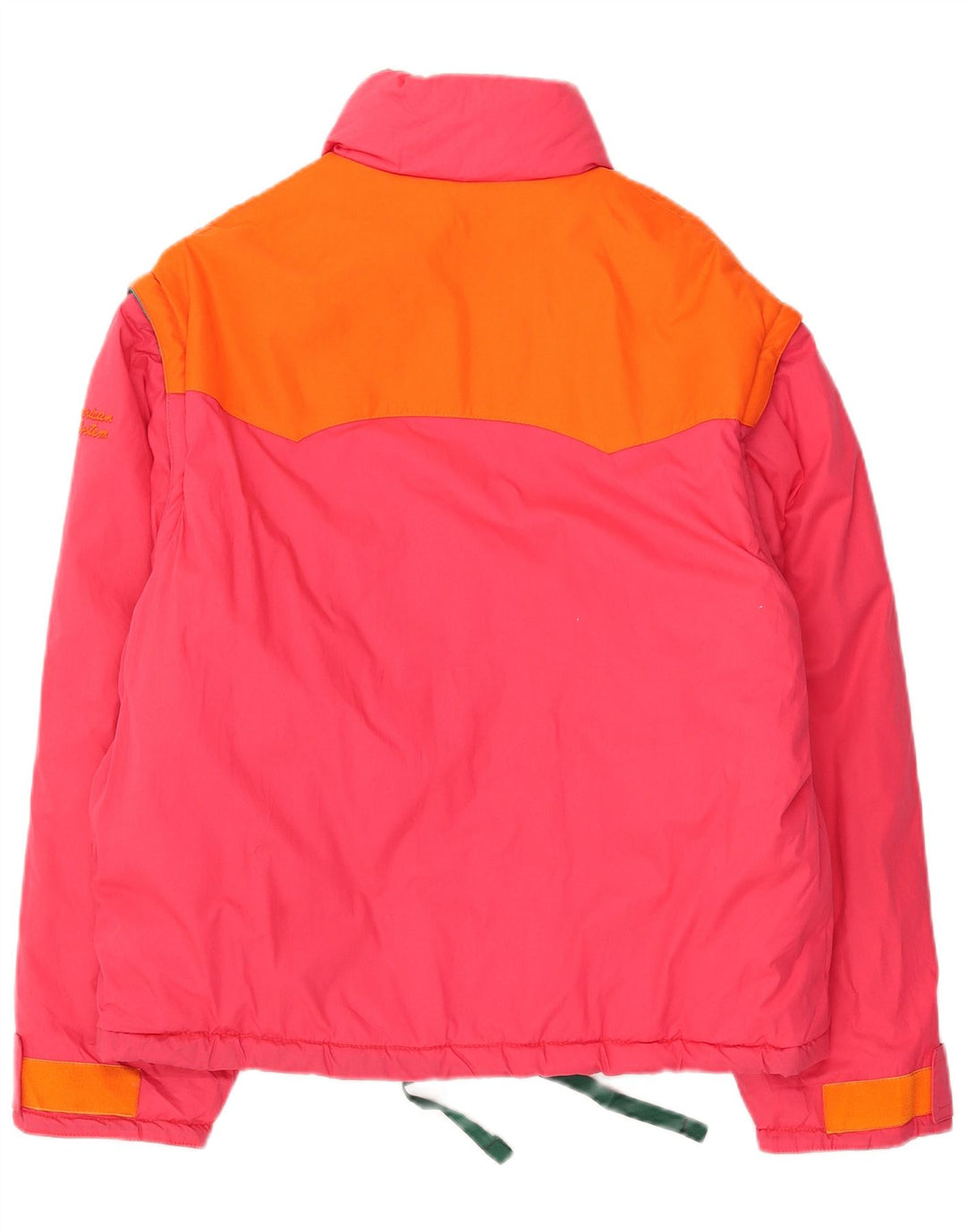 Jaqueta acolchoada feminina AMERICAN SYSTEM UK 16 grande bloco colorido rosa