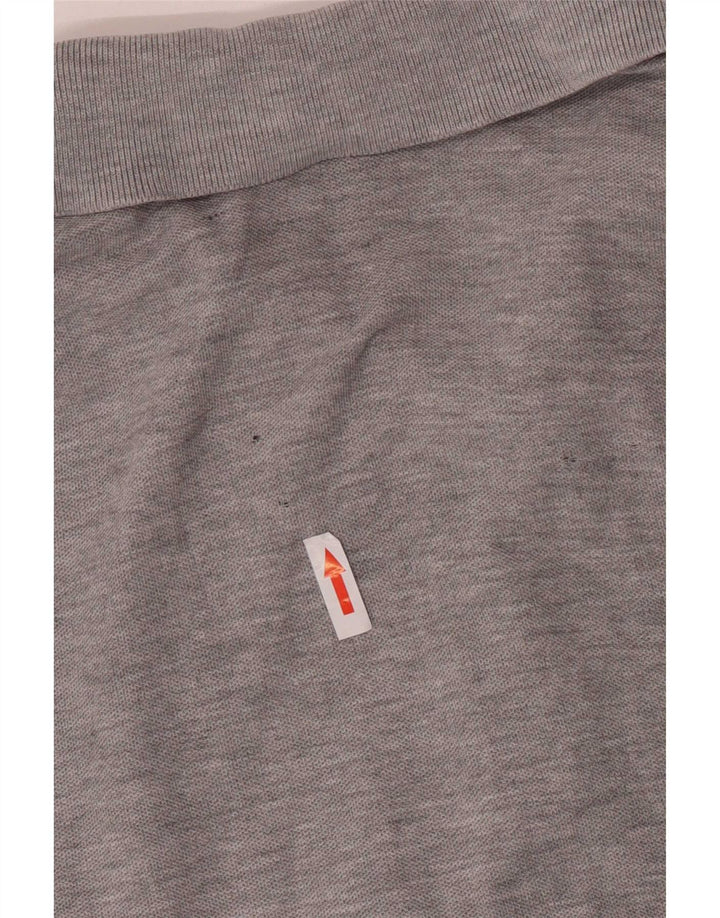 Camisa polo masculina Lotto Life's cinza médio manchada