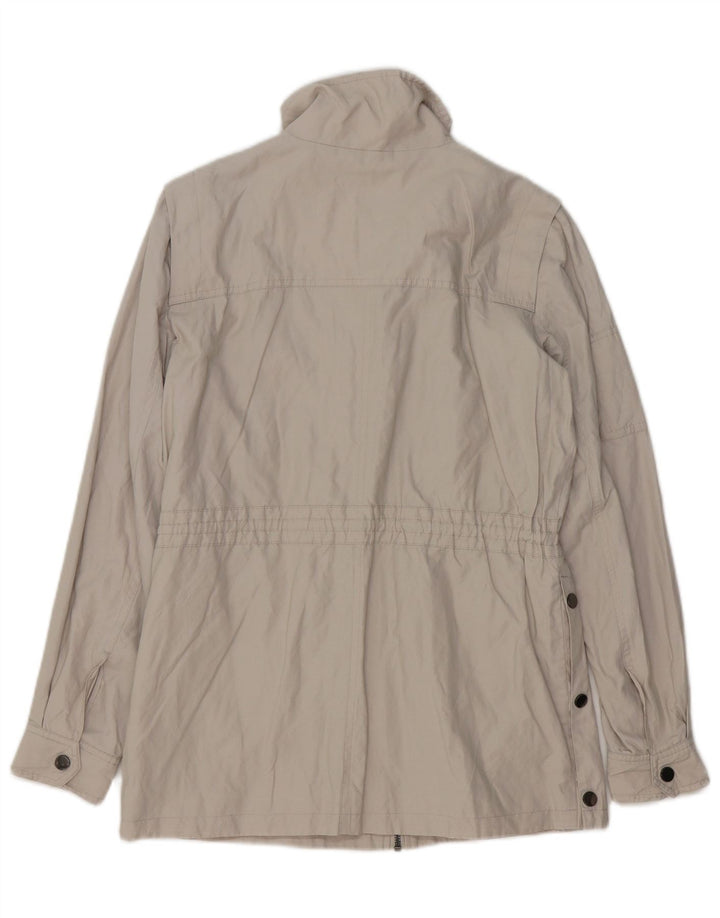 Jaqueta utilitária feminina MINT VELVET UK 10 algodão cinza pequeno