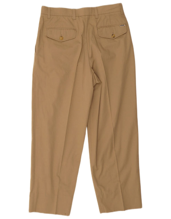 Calça Chino Masculina Fila Crop Pegged IT 48 Médio W30 L26 Algodão Bege