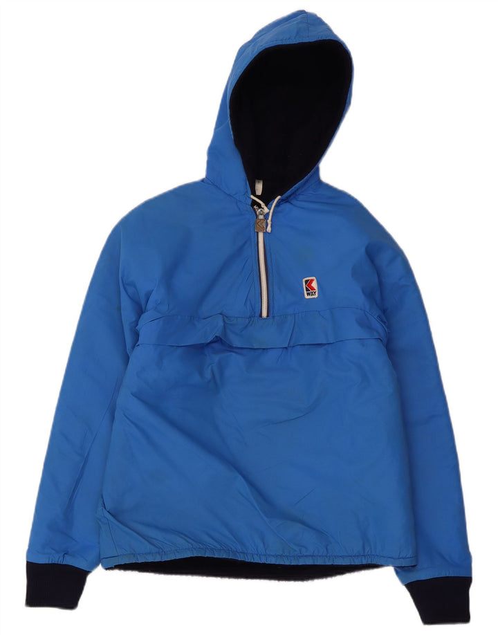 Jaqueta Anorak com capuz para meninos K-Way 7-8 anos azul poliamida
