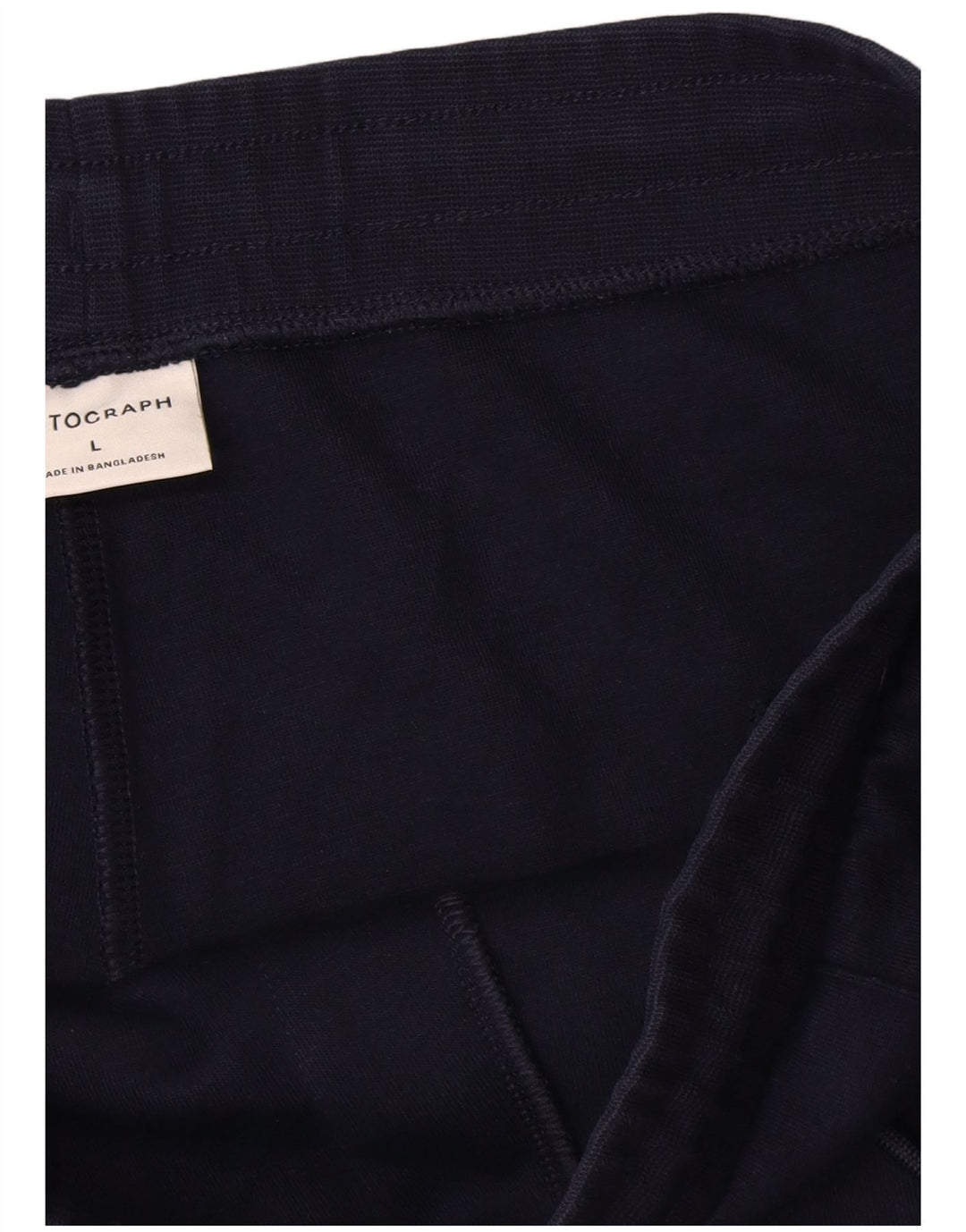 Calças de treino masculinas Autograph UK 16 poliéster azul marinho grande