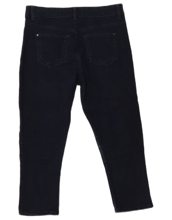 Calça jeans skinny feminina Marks & Spencer UK 10 pequena W29 L21 azul marinho