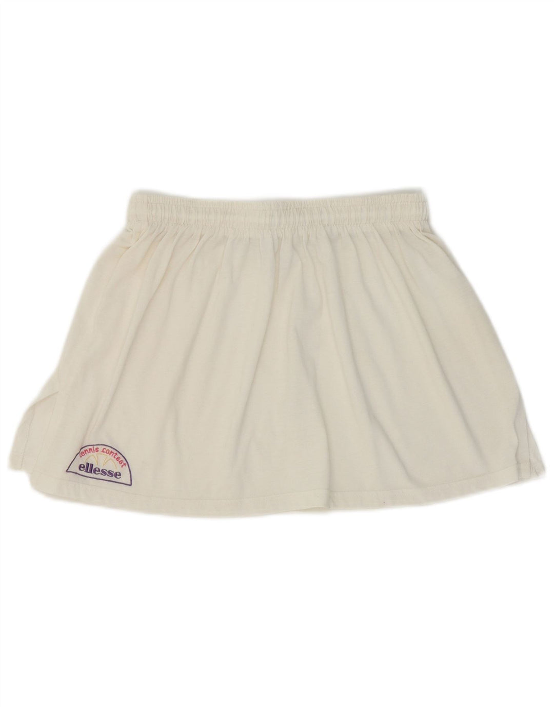 Saia de tênis feminina Ellesse UK 12 médio branco