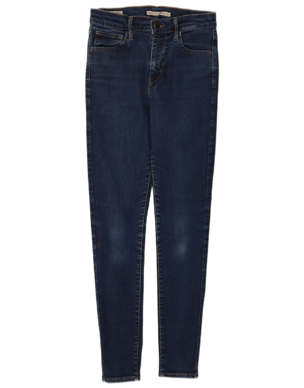 Calça jeans feminina Levi's 720 High Rise Super Skinny W27 L30 azul marinho algodão