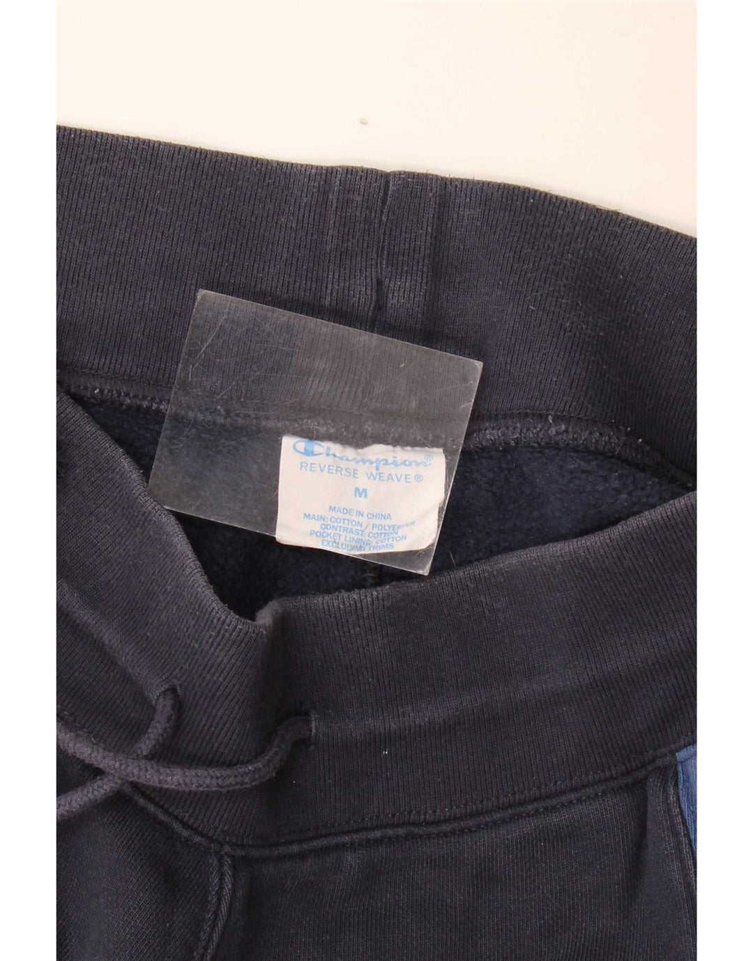 Shorts esportivos gráficos masculinos Champion médio azul marinho colorblock