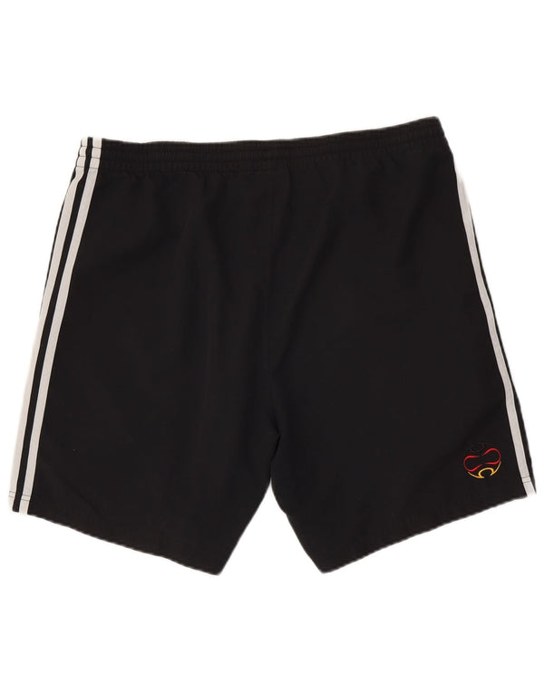 ADIDAS Mens Deutscher Fussball Bund Sport Shorts Grande Poliéster Preto