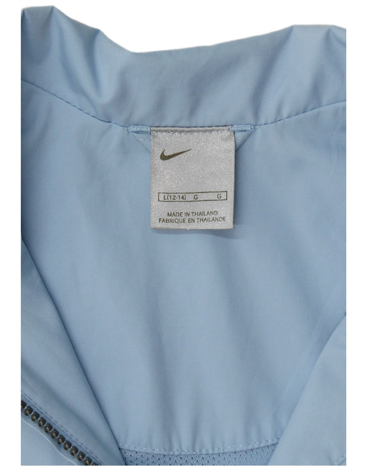 Jaqueta Nike Feminina Oversized Treino Top EUA 12/14 Grande Azul Poliéster