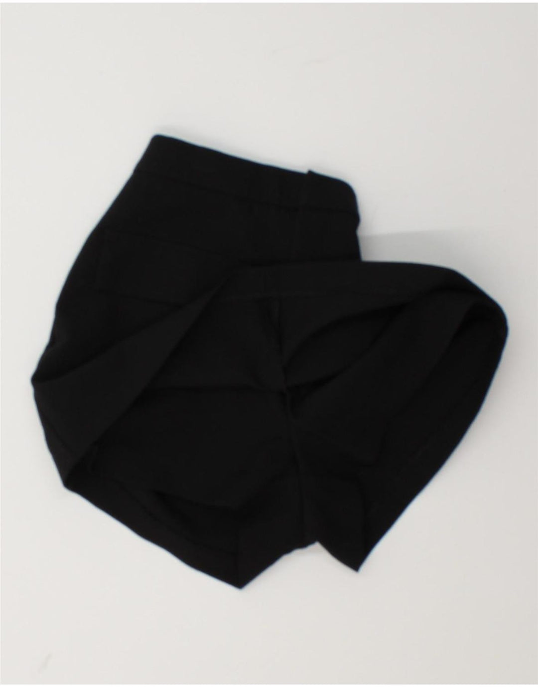 Zara Womens Skort UK 8 Pequeno Poliéster Preto