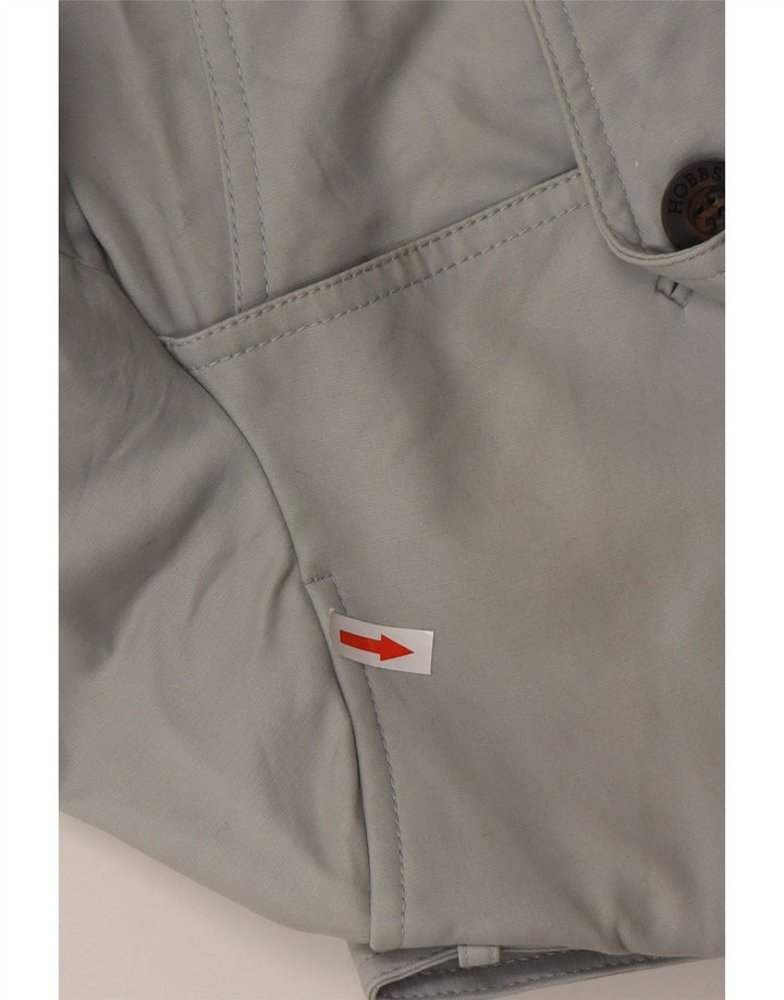 Casaco impermeável feminino HOBBS Reino Unido 10 pequeno algodão cinza