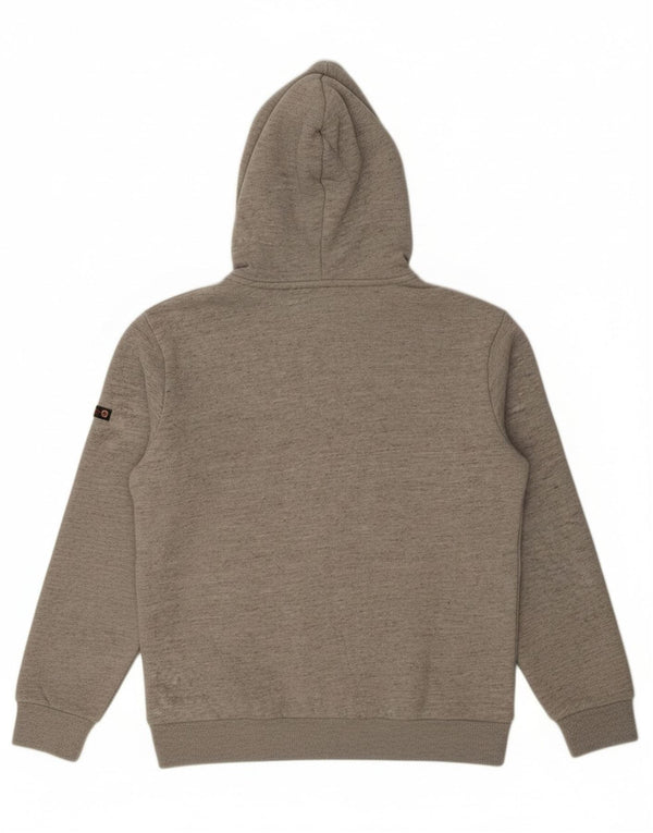 Superdry Mens Graphic Hoodie Jumper XL Grey Flecked Cotton