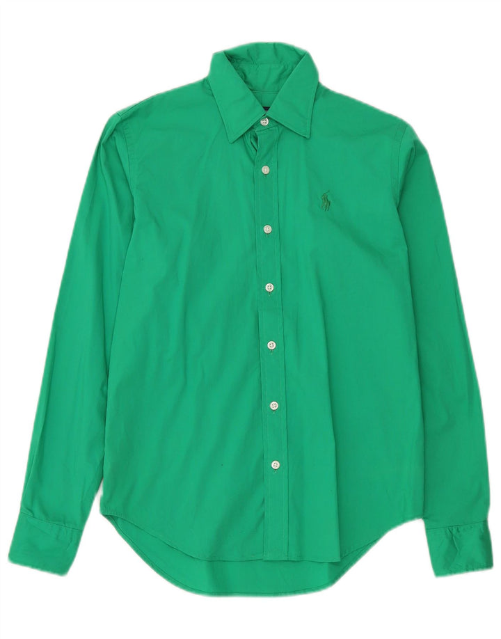 Camisa feminina RALPH LAUREN EUA 4 pequeno algodão verde