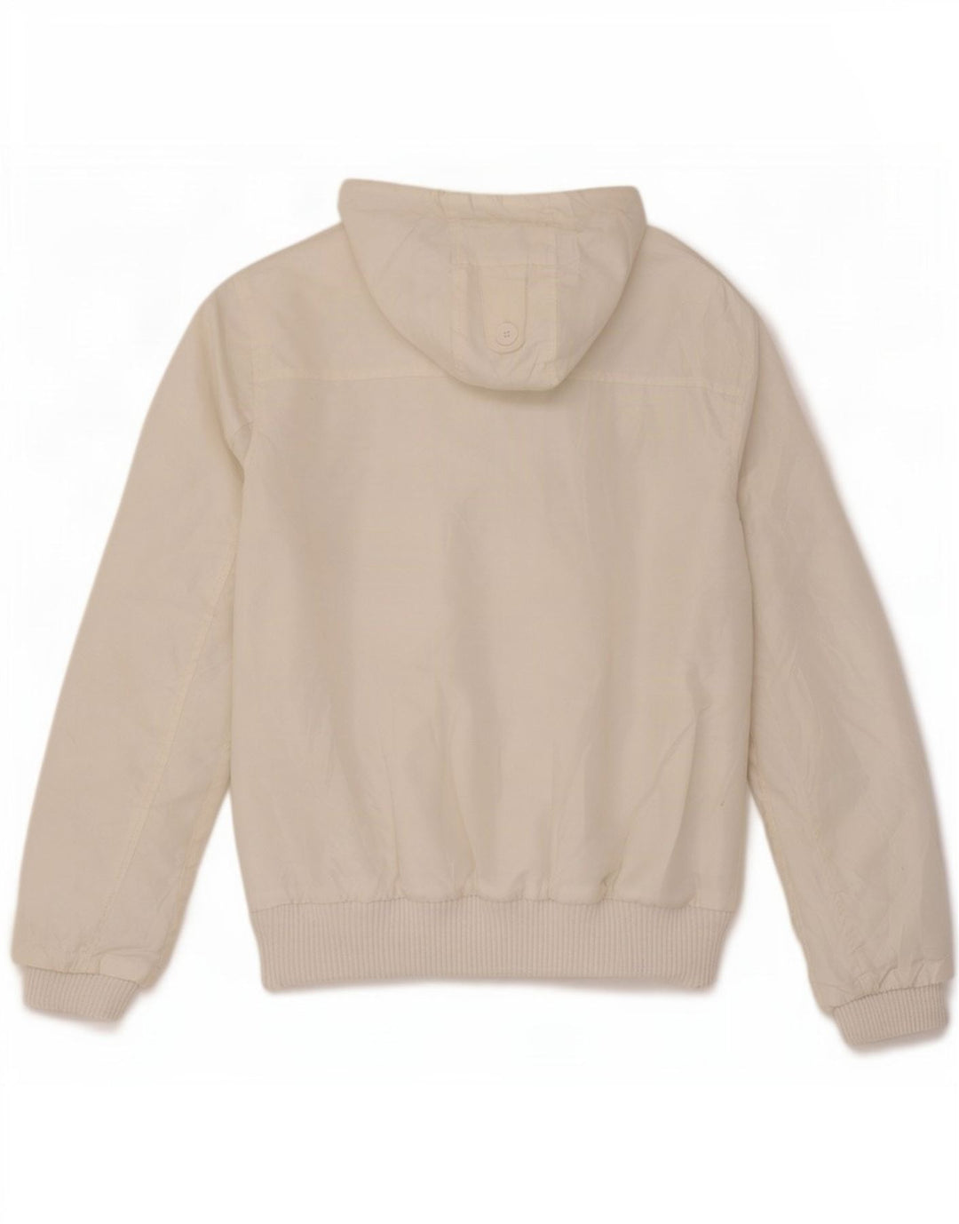 Jaqueta bomber masculina com capuz Jack & Jones Reino Unido 38 poliéster branco médio