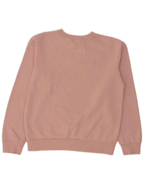 Suéter de moletom oversized feminino Marks & Spencer Reino Unido 6 XS algodão rosa