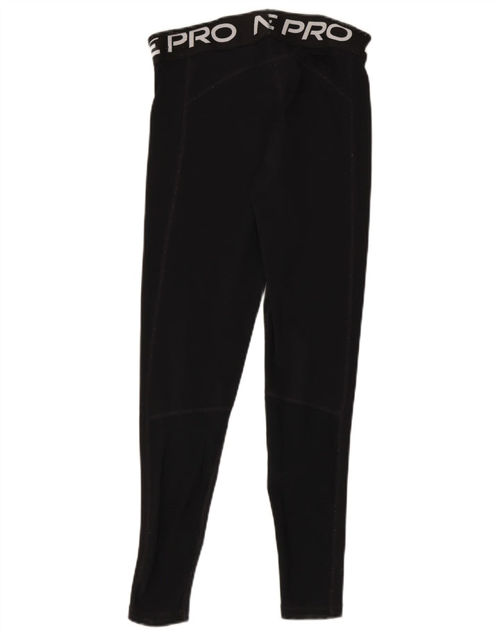 Leggings Nike Femininas Graphic UK 12 Médio Preto Poliéster