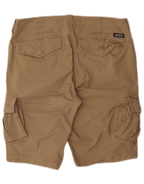 Shorts cargo masculino Superdry W32 algodão bege médio