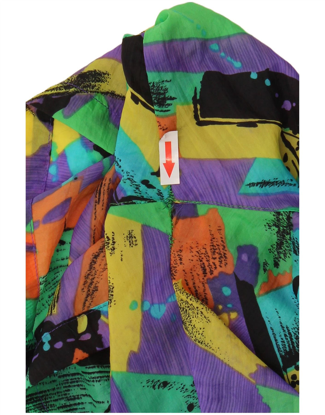 Shorts de natação masculino vintage 2XL Tie Dye multicolorido Nylon