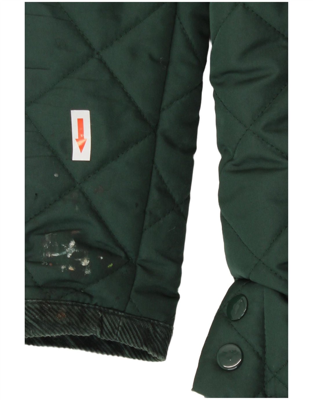 Jaqueta acolchoada masculina Pierre Cardin UK 38 poliéster verde médio