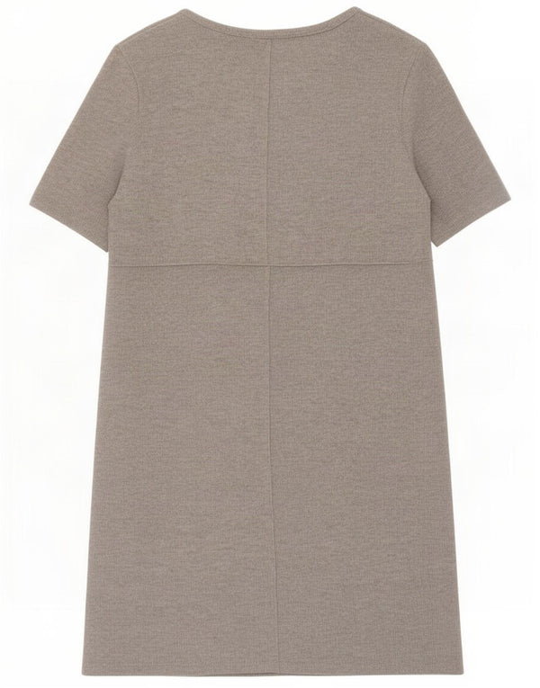 Zara Womens Shift Dress UK 12 Poliéster cinza médio