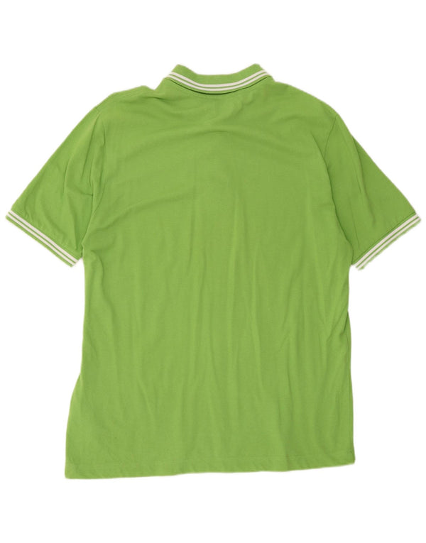 Camisa polo masculina Kappa grande algodão verde