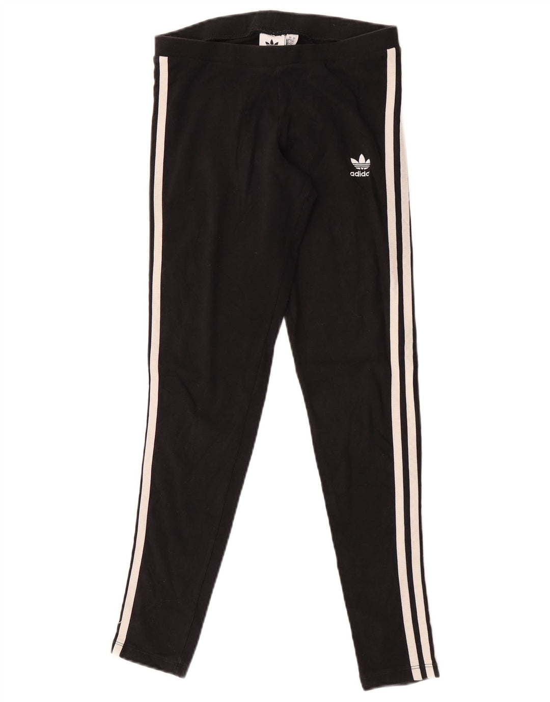 Leggings Adidas Femininas UK 10 Pequenas Algodão Preto