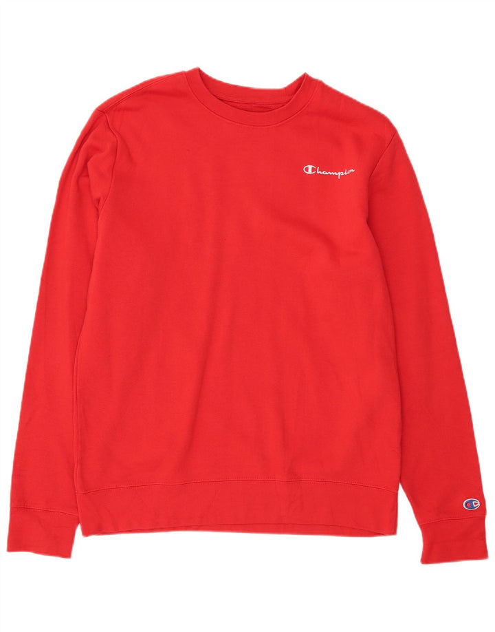 CHAMPION Suéter Masculino Suéter Médio Algodão Vermelho