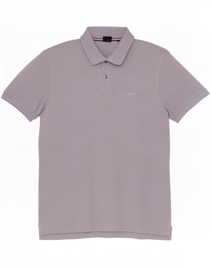 Camisa pólo masculina Hugo Boss grande azul