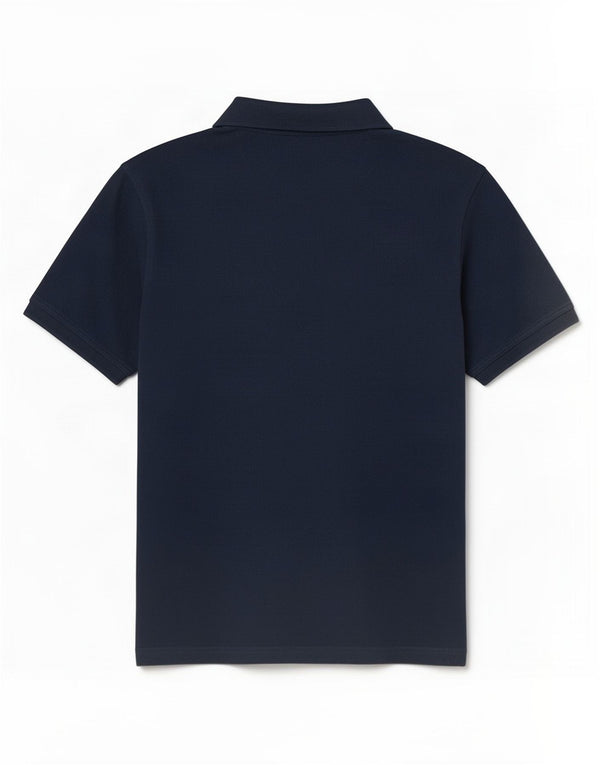 Camisa polo masculina Pierre Cardin Regular Fit 2XL algodão azul marinho
